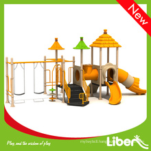 Popular Kids Outdoor Play Structure with Slides and Swings in Nursery